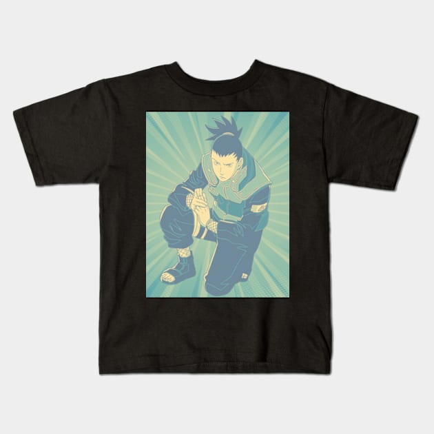 shikamaru Kids T-Shirt by DinoZard